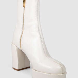 3.1 Phillip Lim Cream Leather Naomi Zip Boots